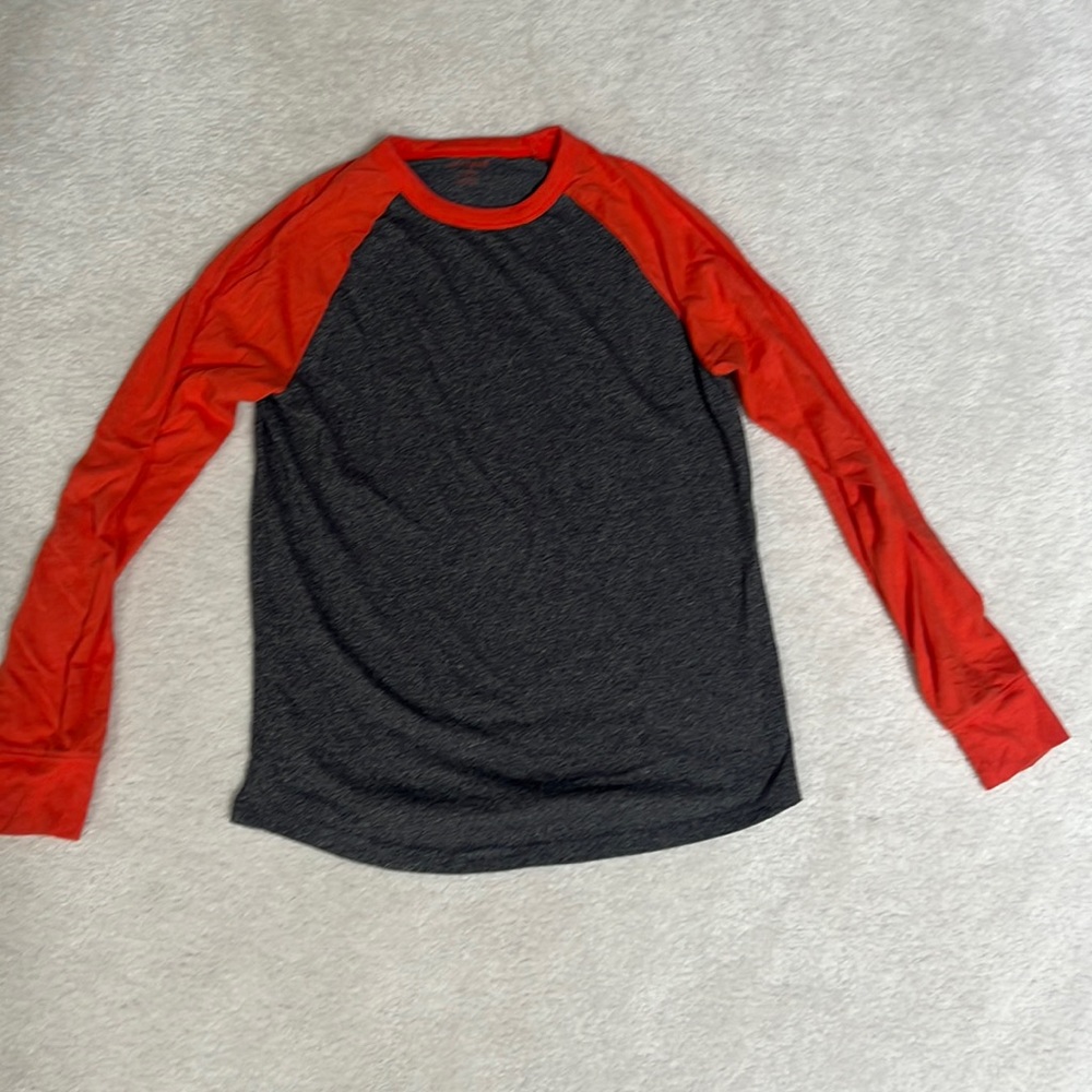 Youth L Gray & Orange Cat & Jack Long sleeve shirt